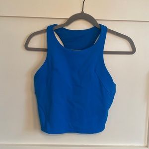 Lululemon Invigorate train tank poolside blue size 8